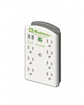 Koblenz Supresor 7 contactos SS-1100USB Blanco - Envío Gratuito