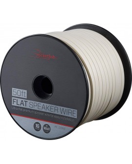 Rocketfish Cable de bocina blanco 50' blanco - Envío Gratuito