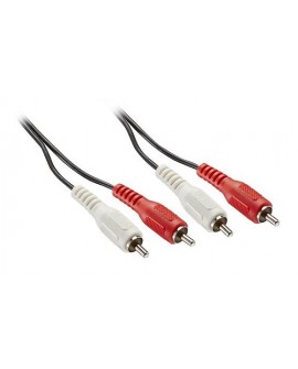 Insignia Cable audio estéreo RCA 1.8 metros Blanco y Rojo - Envío Gratuito