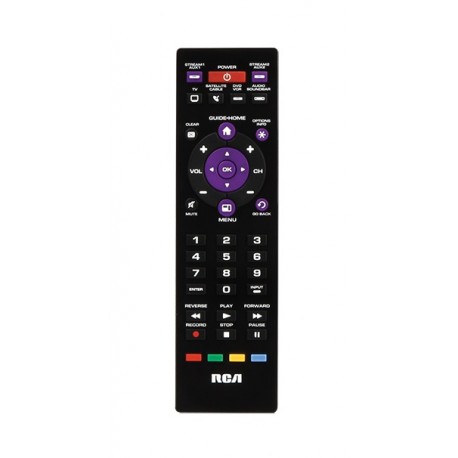 RCA Control remoto para 6 dispositivos/strm Negro