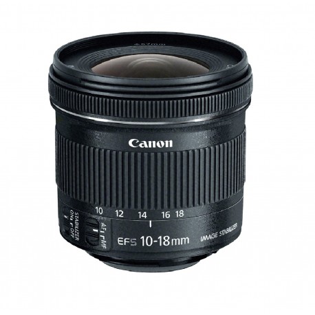 Canon Lente EF-S 10-18 mm f/4.5-5.6 IS STM Negro - Envío Gratuito