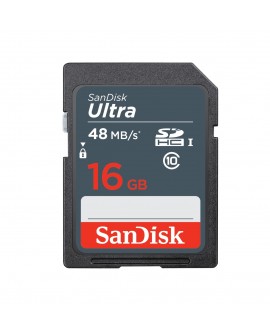 Sandisk Tarjeta SD Ultra UHS-I 16GB Negro - Envío Gratuito