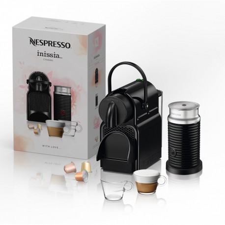 Nespresso Combo Inissia Negro Con Tazas - Envío Gratuito