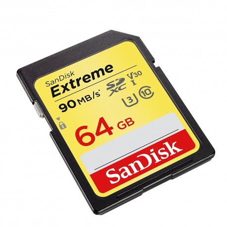 Sandisk Tarjeta SD Extreme UHS-I 64GB Negra - Envío Gratuito