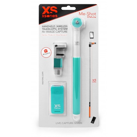 Xsories Bastón Me Shot con adaptación universal Turquesa
