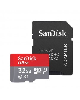 Sandisk Tarjeta Ultra MSD con adaptador A1 32GB Negro