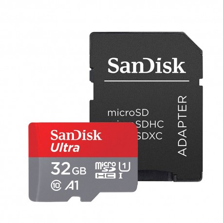 Sandisk Tarjeta Ultra MSD con adaptador A1 32GB Negro