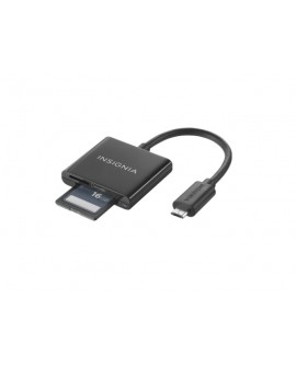 Insignia Lector de tarjeta de memoria USB/SD Negro