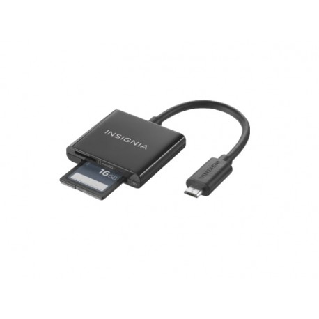 Insignia Lector de tarjeta de memoria USB/SD Negro