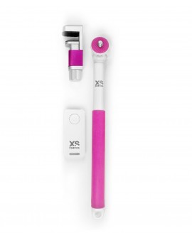 Xsories Bastón universal con adaptador Rosa / Blanco - Envío Gratuito