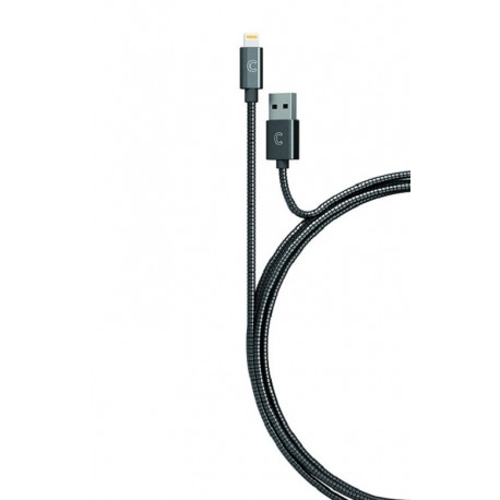 Candywirez Cable Lightning Negro Metálico - Envío Gratuito