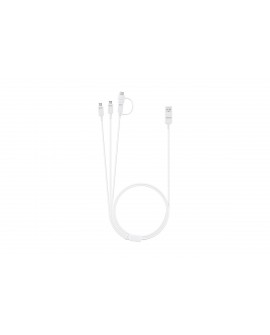 Samsung Cable con 3 entradas Micro USB Tipo C USB 2.0 Blanco - Envío Gratuito