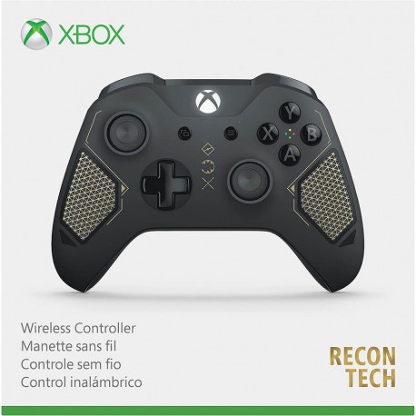 Microsoft Control inalámbrico Recon Tech para Xbox One Negro/Gris - Envío Gratuito