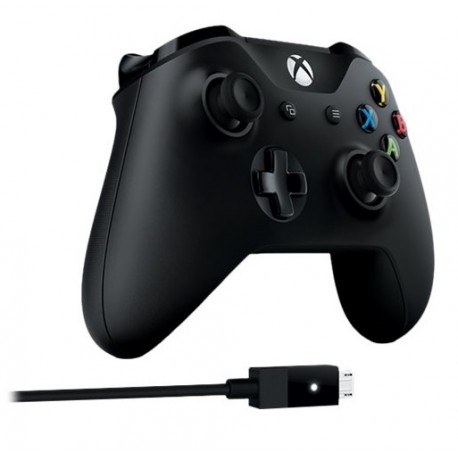 Microsoft Control inalámbrico para Xbox One + Cable para