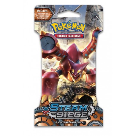 Pokémon TGC Steam Siege Booster sobre con 10 tarjetas Multicolor