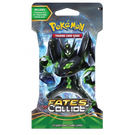 Pokémon TGC Fates Collide Sleeved Booster sobre con 10 atrjetas