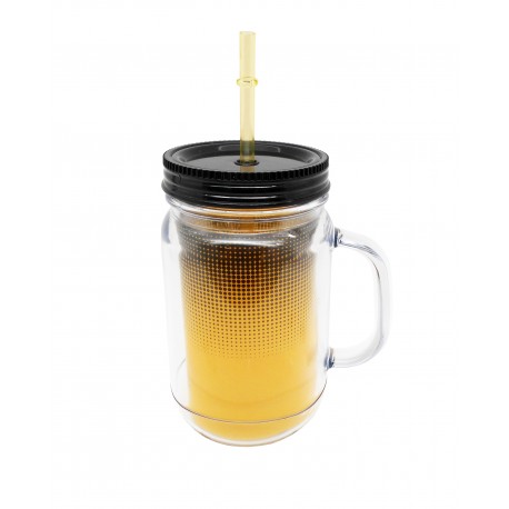 Vasconia Mason Jar Amarillo Neon - Envío Gratuito