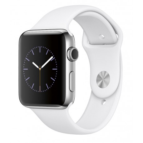 Apple Apple Watch Series 2 de 42 mm con Cuerpo de Aluminio y Correa Deportiva Blanco Plata - Envío Gratuito