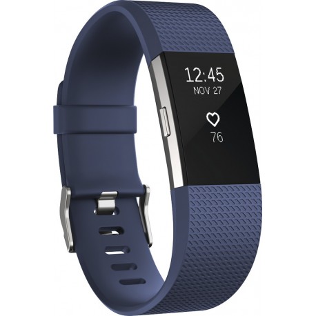 Fitbit Pulsera Charge 2 Azul con Plata Grande - Envío Gratuito