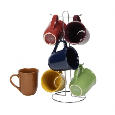 Gibson Set de 6 tazas con base amaretto - Envío Gratuito