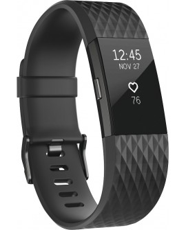 Fitbit Pulsera Charge 2 Negro Mate Grande - Envío Gratuito