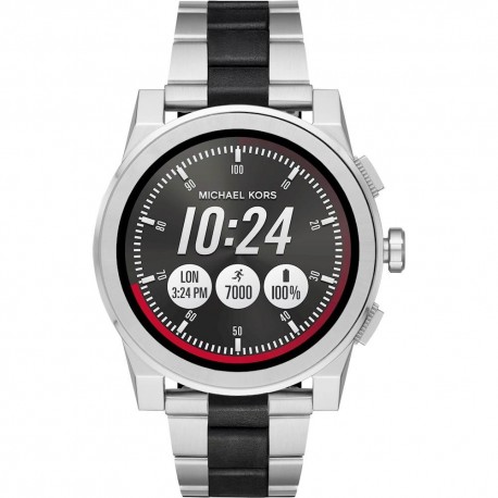 Michael Kors Smartwatch Grayson Plata/Negro - Envío Gratuito