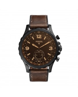 Fossil Smartwatch Q Nate Piel Café Obscuro - Envío Gratuito