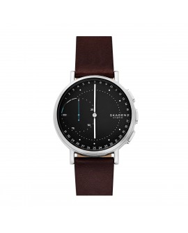 Skagen Smartwatch Signature Plata/Café Piel - Envío Gratuito