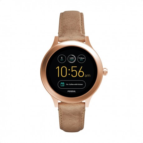 Fossil Smartwatch Q Venture Rosado/Piel - Envío Gratuito