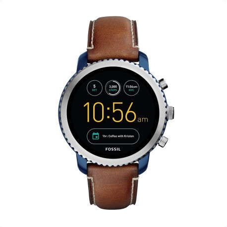 Fossil Smartwatch Q Explorist Azul/Café - Envío Gratuito