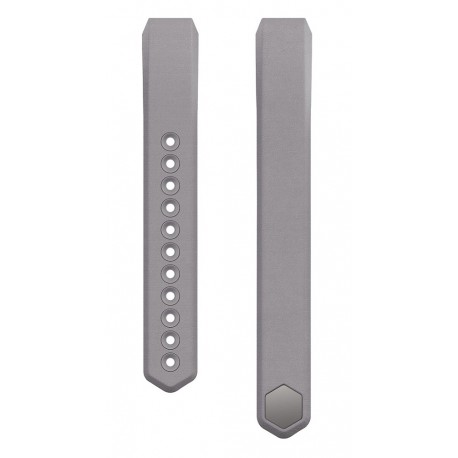 Fitbit Correa de piel para Fitbit Alta Talla Grande Gris