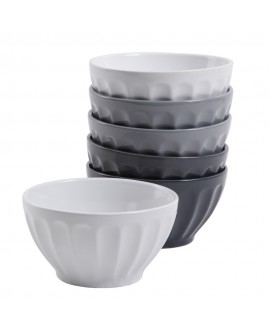 Gibson Set 6Pz Bowls 5.7" Gris - Envío Gratuito