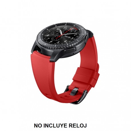 Samsung Correa para Gear S3 Silicona Rojo/Naranja