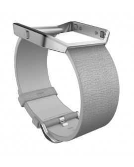 Fitbit Correa de piel Fitit Blaze Talla Grande Gris - Envío Gratuito