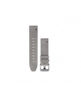 Garmin Banda de cuero aterciopelado para Fenix 5S Gris