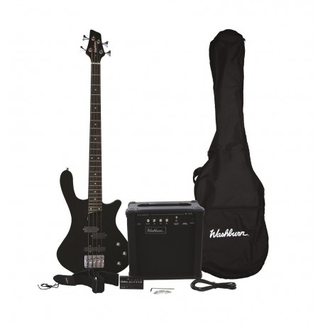 Washburn Paquete de bajo eléctrico T14QPAK Negro - Envío Gratuito