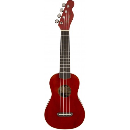 Fender Ukulele Venice Soprano Cereza - Envío Gratuito