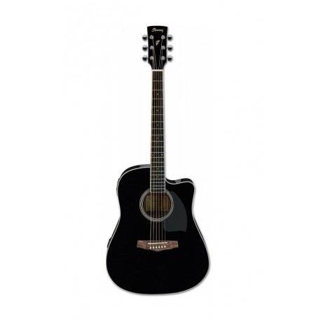 Ibañez Guitarra electroacústica PF15ECE-BK Negro - Envío Gratuito