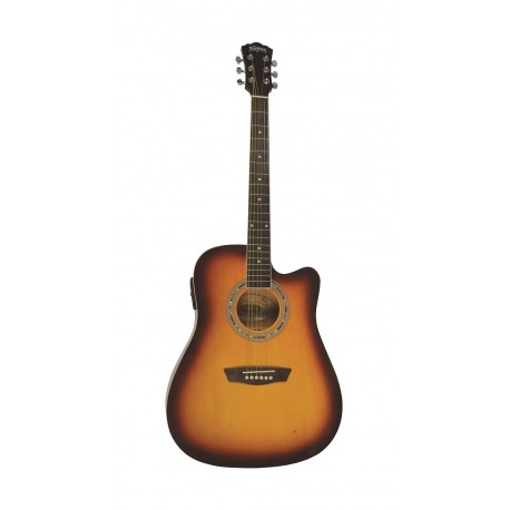 Washburn Guitarra electroacústica WA90CEPAK Tabaco - Envío Gratuito