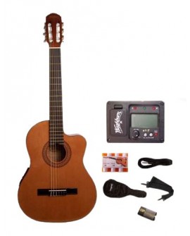 Washburn Guitarra acústica WC90CEPAK Natural - Envío Gratuito