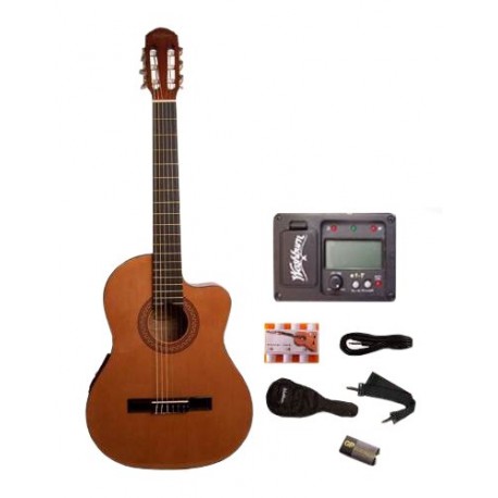 Washburn Guitarra acústica WC90CEPAK Natural - Envío Gratuito