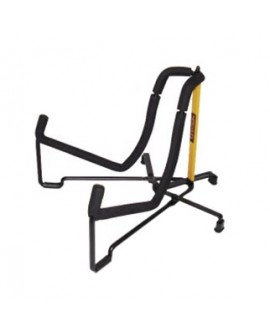 Hércules Soporte para guitarra GS301B Negro con amarillo