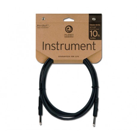 Planet Waves Cable para instrumentos 3 mts Negro - Envío Gratuito