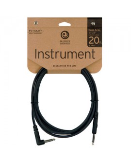 Planet Waves Cable para instrumentos 6 mts Negro - Envío Gratuito