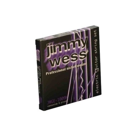 Encordado para guitarra eléctrica JimmyWess Pro Niq 09-42