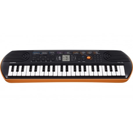 Casio Teclado mini SA 76 Naranja - Envío Gratuito