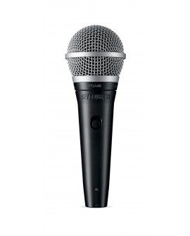 Shure Micrófono Cardioide dinámico para voces PGA48-QTR Negro