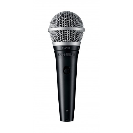 Shure Micrófono Cardioide dinámico para voces PGA48-XLR Negro