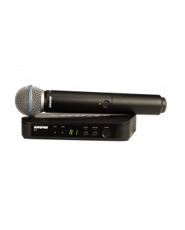 Shure Micrófono inalámbrico de mano BLX24/B58 Negro