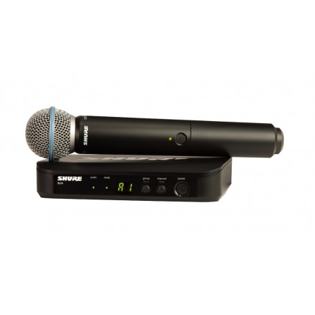 Shure Micrófono inalámbrico de mano BLX24/B58 Negro
